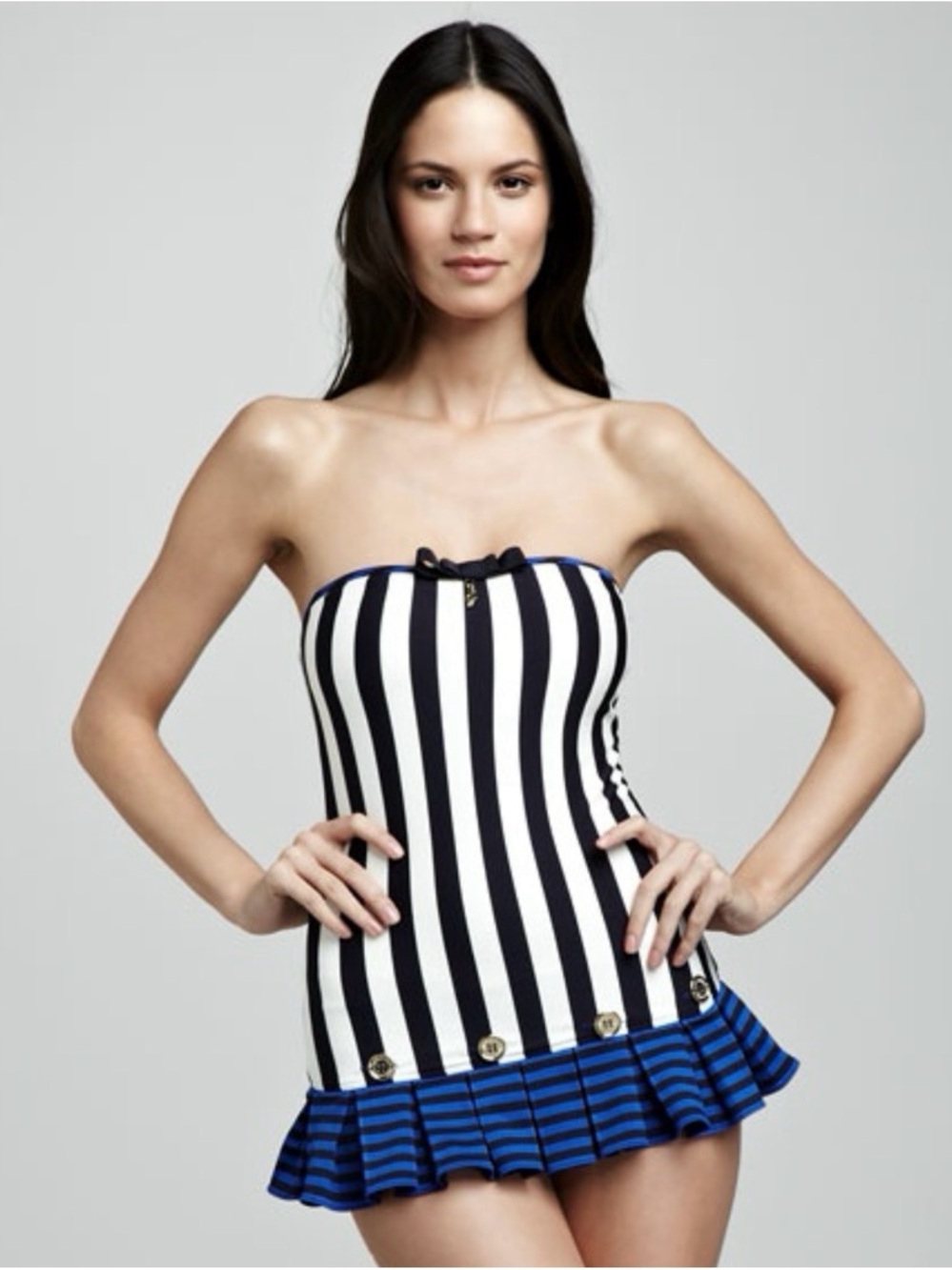 Y2K Retro New with Tags Juicy Couture Nautical Swim Dress